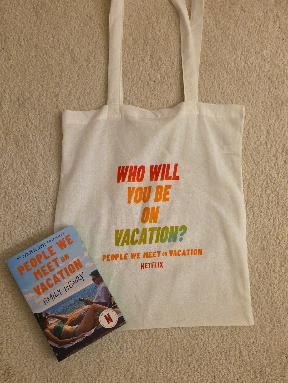 Who Will You Be On Vacation? Canvas Tote - Includes Book